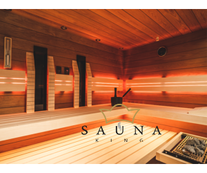 SAUNA KING Finn + Infra + Bio Szauna thermo nyárfából, 250x180cm (Nr.5)