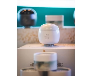 Klangei next vibrációs zenelejátszó, gyöngyház fehér, „Somnia” zenei kreációval