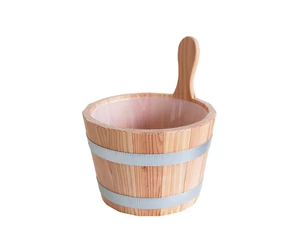 Műanyag szaunadézsa betét az 5L-es vörösfenyő dézsához, tejüveg