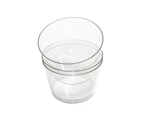 Műanyag szaunadézsa betét az 5L-es vörösfenyő dézsához, átlátszó