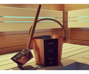 RENTO Szauna kanál alumíniumból, rézbarna színben, 43 cm