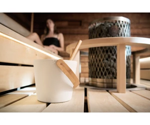 RENTO Szauna dézsa alumíniumból, fehér színben, 5L