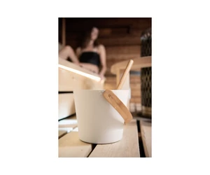 RENTO Szauna dézsa alumíniumból, fehér színben, 5L