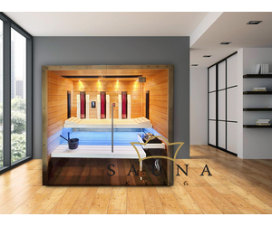 SAUNA KING Infraszauna hemlockból 3 főre