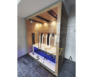 SAUNA KING Infraszauna hemlockból 3 főre