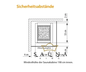 EOS Herkules S60 finn szaunakályha, 9 kW-15 kW, antracit, álló