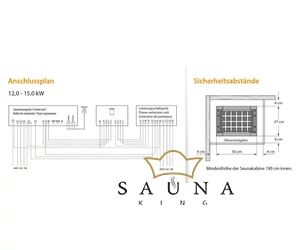 EOS Mythos S45 finn szaunakályha, 12 kW-15 kW, antracit, álló