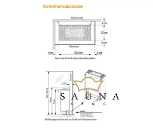 EOS Gracil finn szaunakályha 4,5kW-9kW, fekete, álló