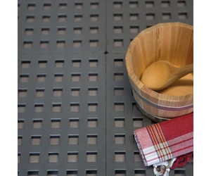 Műanyag szauna lábrács Classic 50 x 50 cm, királykék