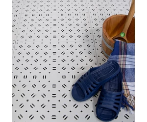 Műanyag szauna lábrács Stabil 50 x 50 cm, királykék