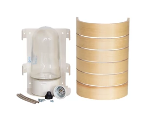 Szauna sarki/fali lámpabúra Raita lámpával