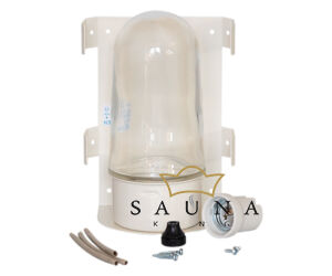 Szauna sarki/fali lámpabúra Raita lámpával