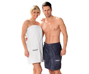 FINNSA Férfi szauna-kilt, 50cm hosszú, antracit