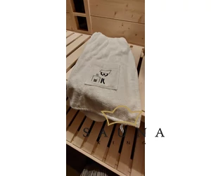 Eliga Szaunakilt zsebbel, fehér, hölgyeknek, hossza kb 70cm