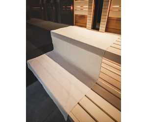 Darázsmintás szaunalepedő fehér vászon, 100x150 cm, 180 g/m²