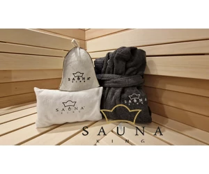 Szauna-textil logózás gépi hímzéssel (termék nélkül)