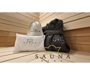 Szauna-textil logózás gépi hímzéssel (termék nélkül)