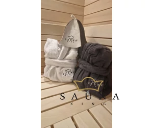 Szauna-textil logózás gépi hímzéssel (termék nélkül)
