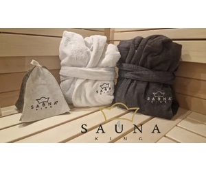 Szauna-textil logózás gépi hímzéssel (termék nélkül)