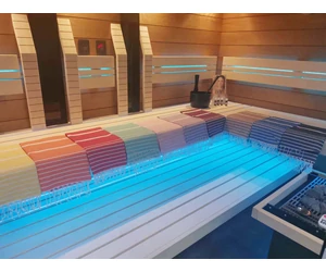 Szauna-, hamam- és strand törölköző HAVLU 95×180cm, világoszöld