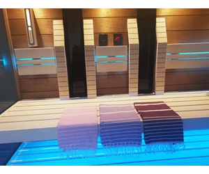 Szauna-, hamam- és strand törölköző HAVLU 95×180cm, bordó