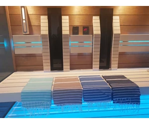 Szauna-, hamam- és strand törölköző HAVLU 95×180cm, világoszöld