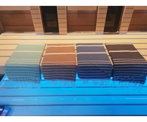 Szauna-, hamam- és strand törölköző HAVLU 95×180cm, világoszöld