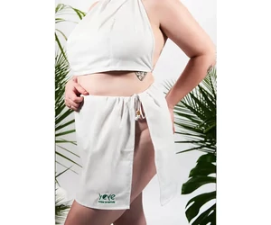 YEYE Szauna ruha BEMBEA PLUS SIZE, fehér