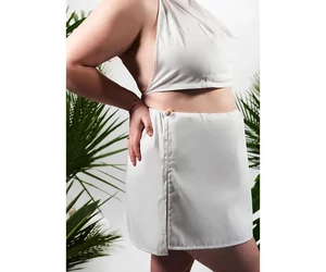 YEYE Szauna ruha BEMBEA PLUS SIZE, fehér