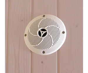 Szauna és gőzfürdő hangszóró fehér, 70 °C-ig hőálló