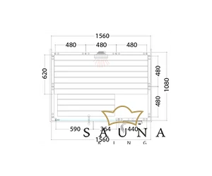 SENTIOTEC kombiszauna (Finn+Infra) Alaska Mini Infra+, tömörfa szauna