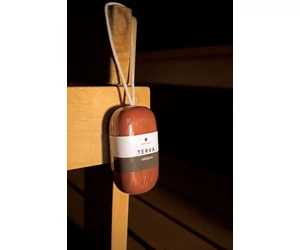 EMENDO szaunázás utáni szappan akasztóval, „Égő hasábfa füstös illata” 180g