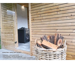 HARVIA fali kivezetésű kéményrendszer fatüzelésű szauna kályhához, fém