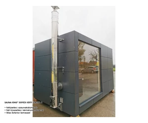 HARVIA fali kivezetésű kéményrendszer fatüzelésű szauna kályhához, fém