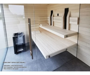 HARVIA fali kivezetésű kéményrendszer fatüzelésű szauna kályhához, fém