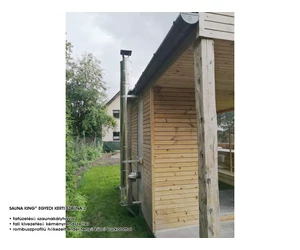 HARVIA fali kivezetésű kéményrendszer fatüzelésű szauna kályhához, fém