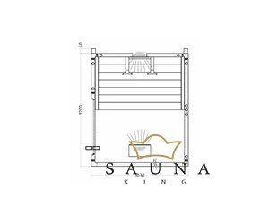 HARVIA infra szauna minimy, 125 x 103 x 202cm