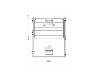 HARVIA infraszauna Minimy, 125 x 103 x 202 cm