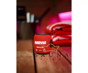 HARVIA Bluetooth hangszóró piros 5 W, 1800 mAh, IPX6 vízálló és hőálló max. 65℃