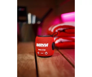HARVIA Bluetooth hangszóró piros 5 W, 1800 mAh, IPX6 vízálló és hőálló max. 65℃