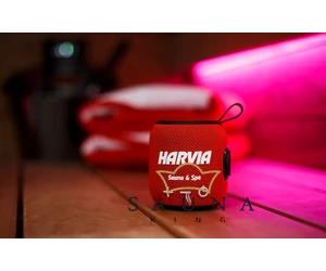 HARVIA Bluetooth hangszóró piros 5 W, 1800 mAh, IPX6 vízálló és hőálló max. 65℃