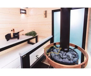 HARVIA Fa kályhavédő keret, LED világítással, Legend 11,0 kW kályhákhoz