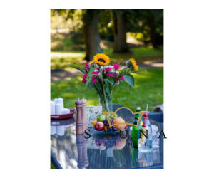 Bello Giardino kerti műrattan étkező szett matt szürke színben, 6 székkel, GUSTOSO