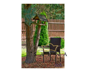 Bello Giardino kerti műrattan étkező szett sötétbarna színben, 8 székkel, SOTTILE