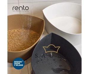 RENTO "Pisara" biokompozit lábdézsa, sötétszürke színben