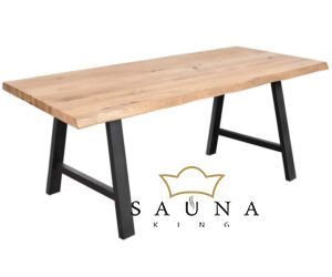 SAUNA KING Luxus étkezőasztal tölgyfából COMFORT