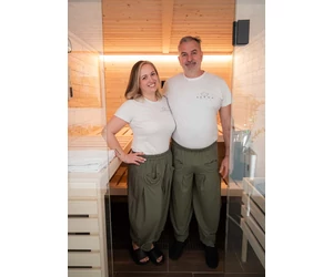 Szauna-, jóga- vagy háremnadrág, zöld L/Xl