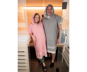 Wellness poncsó, uniszex, antracit szürke S/M