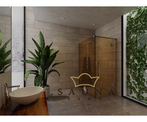 SAUNA KING Üveg zuhanykabin (90x120cm MA: 200cm) - 4 üvegszín választható