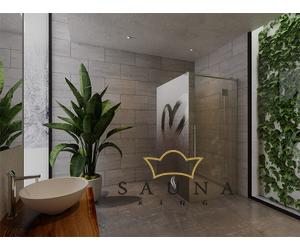 SAUNA KING Üveg zuhanykabin (90x90cm MA: 200cm) - 4 üvegszín választható